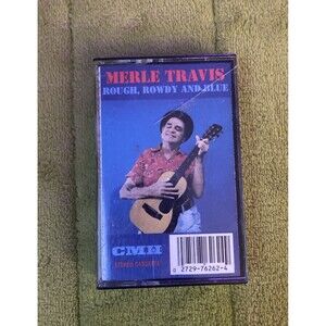 Rough Rowdy & Blue Merle Travis Cassette Tape 90s Country Music Blues